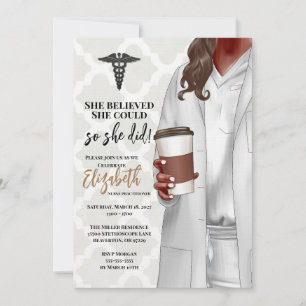 Invitación a graduación de la Escuela de Medicina 