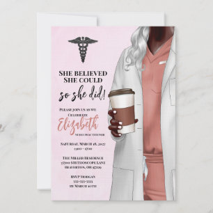 Invitación a graduación de la Escuela de Medicina 