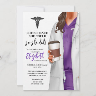 Invitación a graduación de la Escuela de Medicina 
