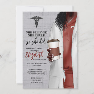 Invitación a graduación de la Escuela de Medicina