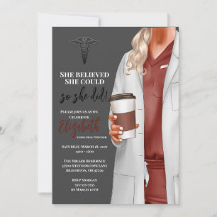 Invitación a graduación de la Escuela de Medicina 