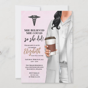Invitación a graduación de la Escuela de Medicina 