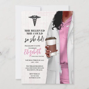 Invitación a graduación de la Escuela de Medicina 