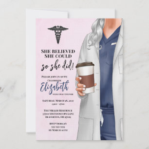 Invitación a graduación de la Escuela de Medicina 