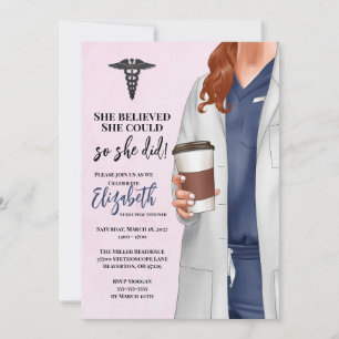 Invitación a graduación de la Escuela de Medicina