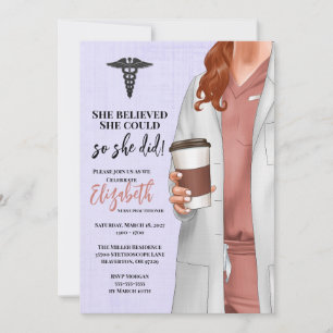 Invitación a graduación de la Escuela de Medicina 