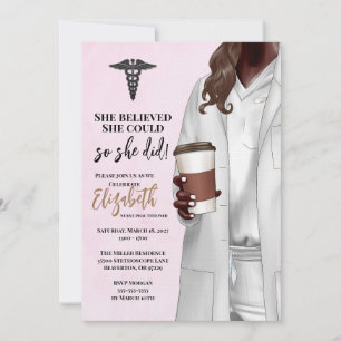 Invitación a graduación de la Escuela de Medicina 