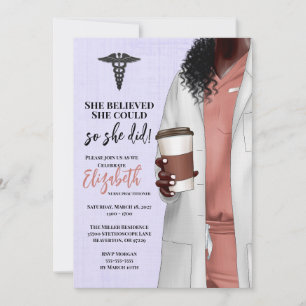 Invitación a graduación de la Escuela de Medicina 