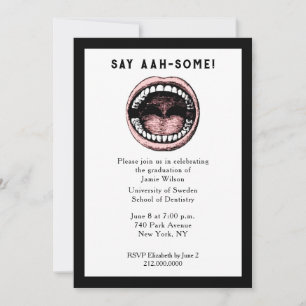 Invitación a graduación de la escuela dental