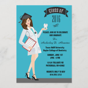 Invitación a graduación de la escuela dental - DDS