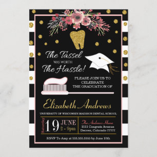 Invitación a graduación de la escuela dental - Flo