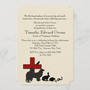 Invitación a graduación de la Escuela Veterinaria 