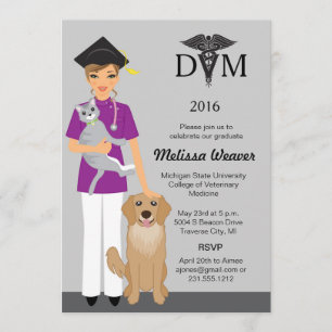 Invitación a graduación de la Escuela Veterinaria