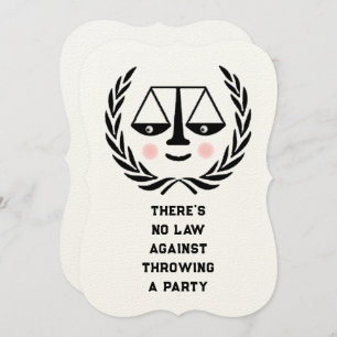 Invitación a graduación de la Facultad de Derecho