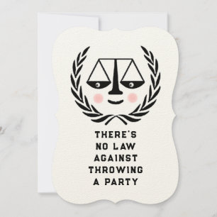 Invitación a graduación de la Facultad de Derecho