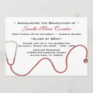 Invitación a graduación de la Facultad de Medicina