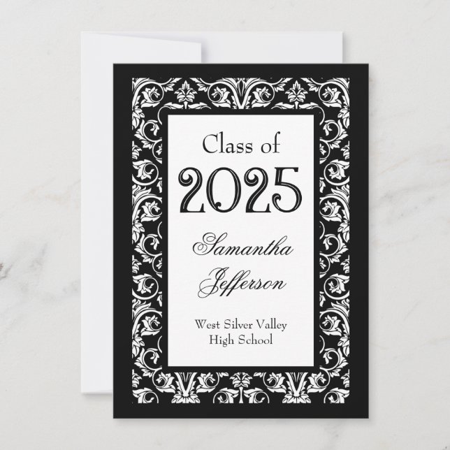 Invitación a graduación de la inclinación barroca  (Anverso)