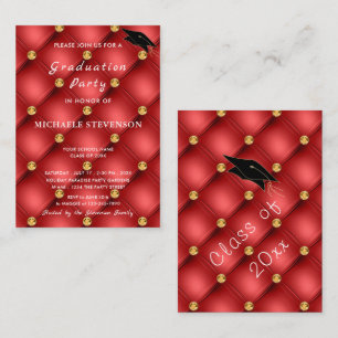 Invitación a graduación de los diamantes de oro ro