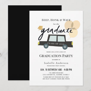 Invitación a graduación de los globos automovilíst