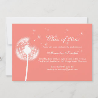 Invitación a graduación de los mejores deseos de C
