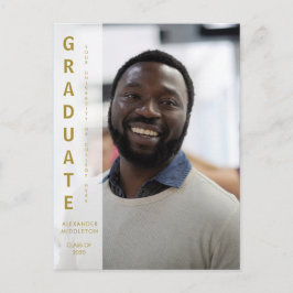 Invitación a graduación de MaIe Foto Simple