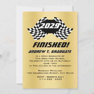 Invitación a graduación de marcas de Carreras fina