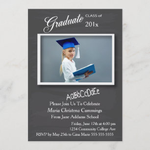Invitación a graduación de marco fotográfico de ca