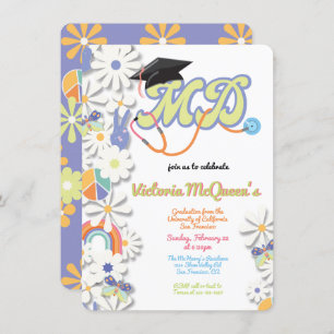 Invitación a graduación de MD para Médica Hippie 6