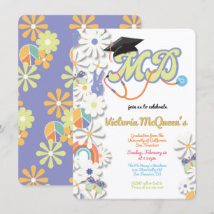 Invitación a graduación de MD para Médico Hippie 6