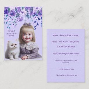 Invitación a graduación de Niña Pequeña