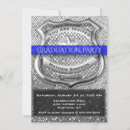 Invitación a graduación de oficial de policía