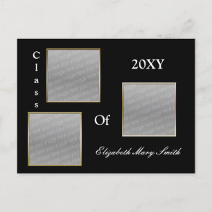 Invitación a graduación de oro de TRIPLE FOTO