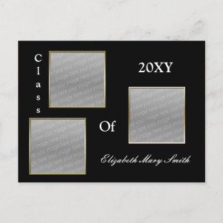 Invitación a graduación de oro de TRIPLE FOTO