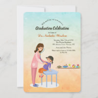 Invitación a graduación de pediatra