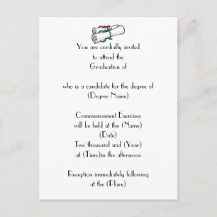 Invitación a graduación de personalizado-Diplomas