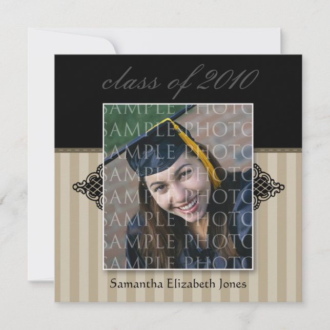 Invitación a graduación de personalizado Regal SQU (Anverso)