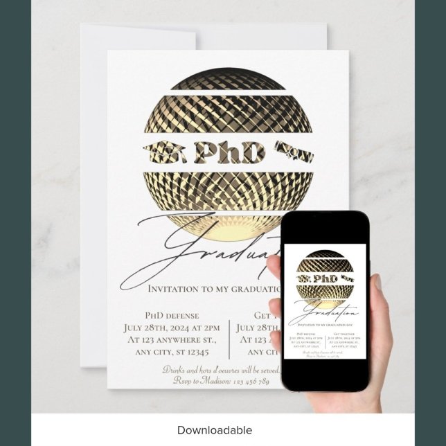 Invitación a graduación de Phd (Subido por el creador)