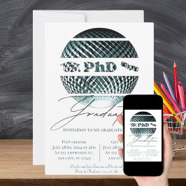 Invitación a graduación de Phd
