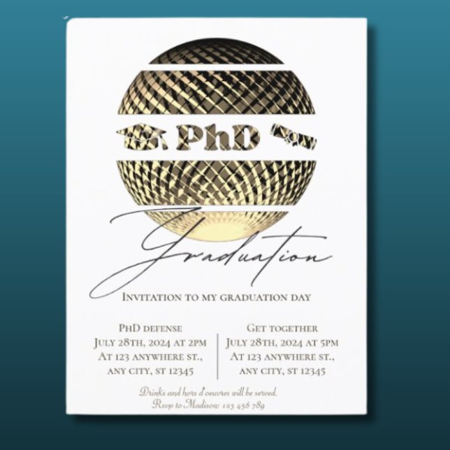 Invitación a graduación de Phd (Subido por el creador)