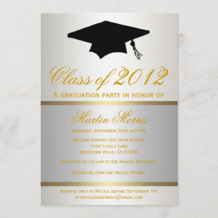 Invitación a graduación de Plata y Oro