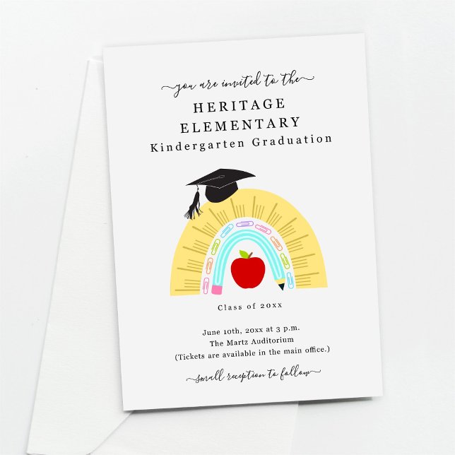 Invitación a graduación de preescolar/jardín de in (Subido por el creador)