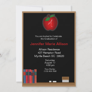 Invitación a graduación de profesores de Chalkboar