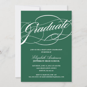Invitación a graduación de secuencias de comandos