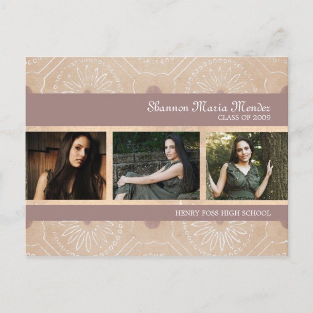 Invitación a graduación de Shannon (Anverso)