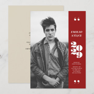 Invitación a graduación de Sleek Grad