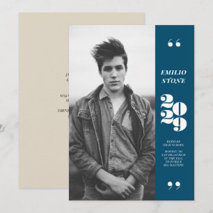 Invitación a graduación de Sleek Grad