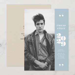 Invitación a graduación de Sleek Grad