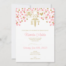 Invitación a graduación de terapeuta respiratorio