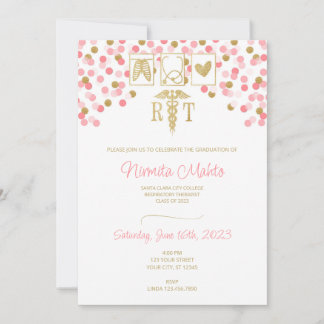 Invitación a graduación de terapeuta respiratorio