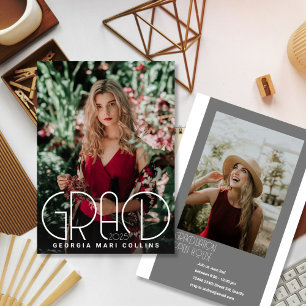 Invitación a graduación de título de grado redonde